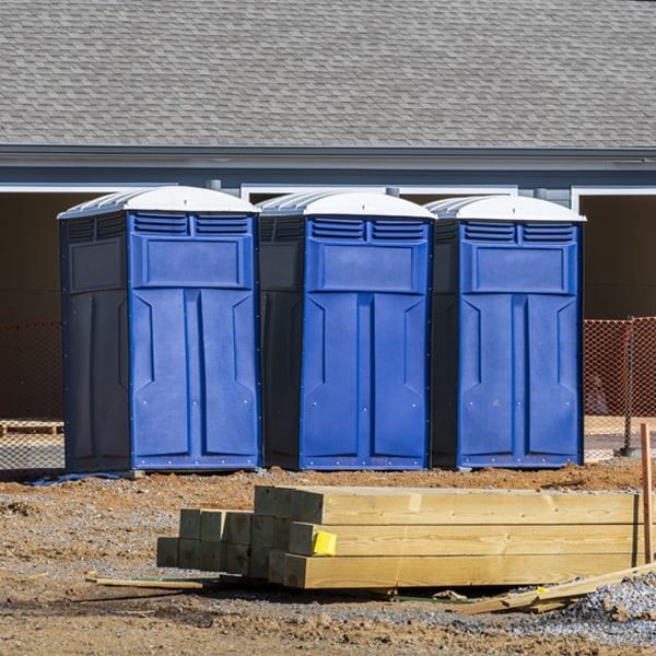 are there any restrictions on what items can be disposed of in the porta potties in Azalea Park